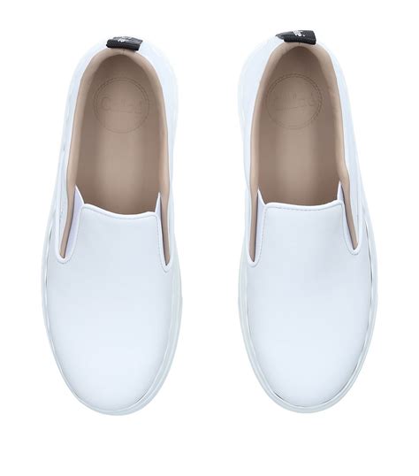 chloe witte sneakers|chloe lauren slip on sneakers.